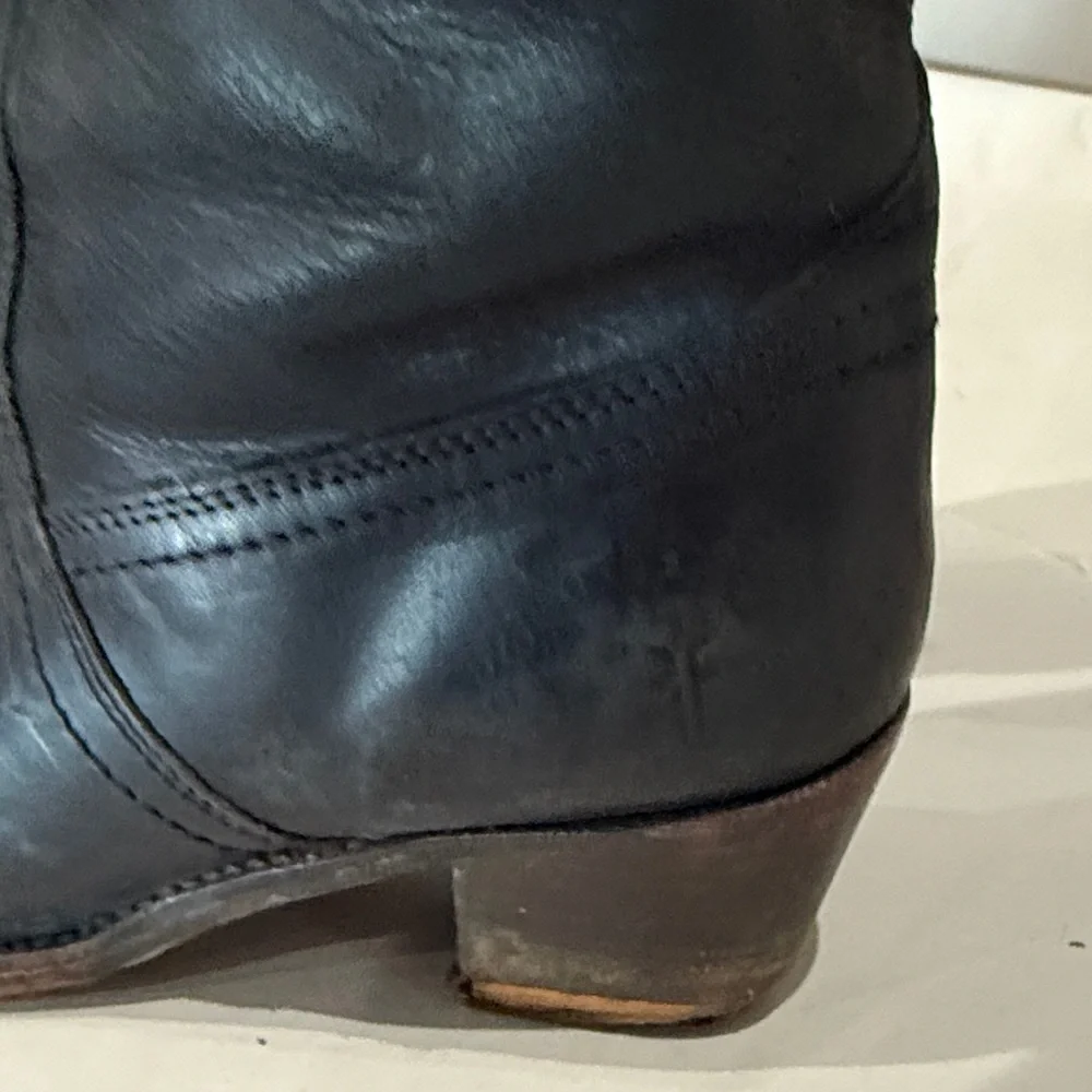 Frye Black Over the Knee Leather Boots